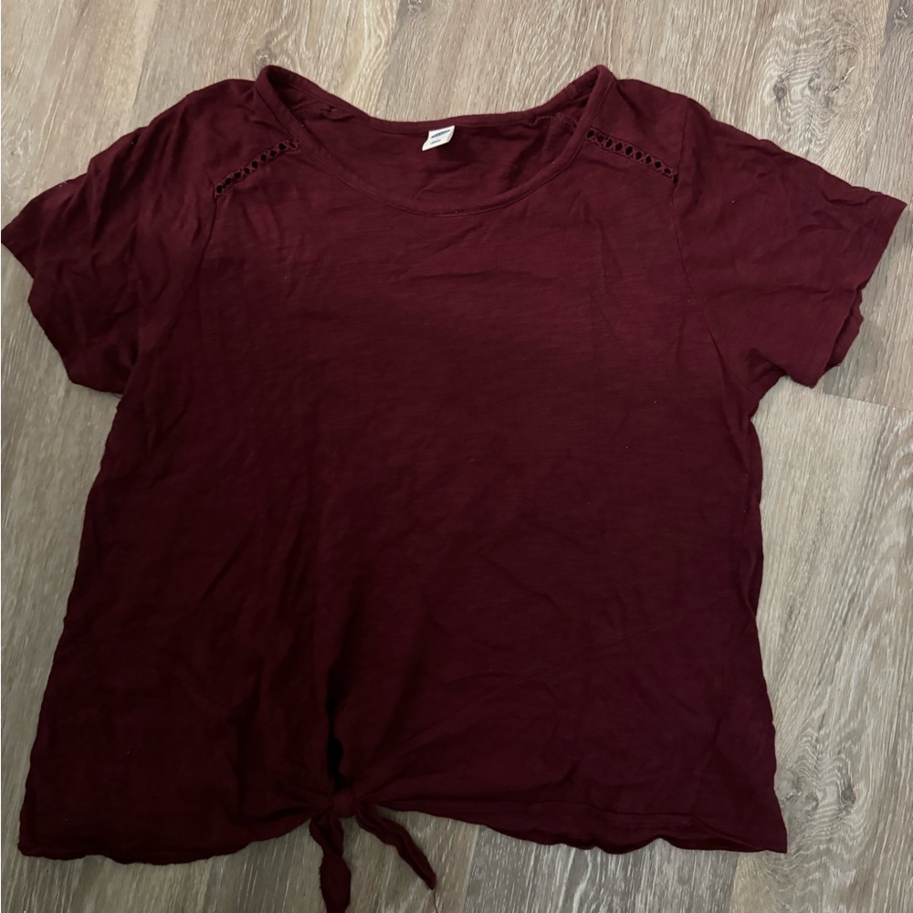 Maroon shirt